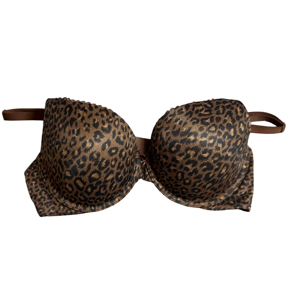 Victoria's Secret Body by Victoria Perfect Shape Leopard Bra Brown 36C